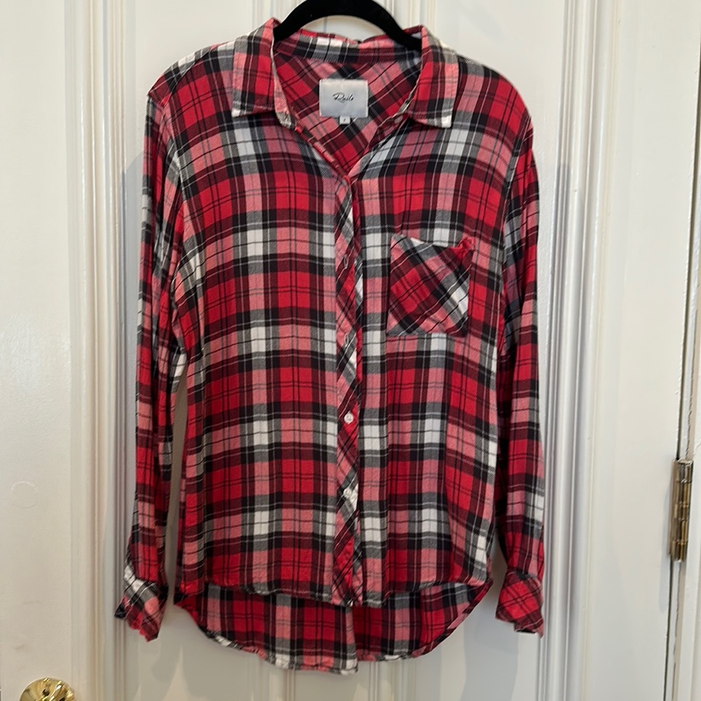 Rails Hunter button-up shirt; size small
